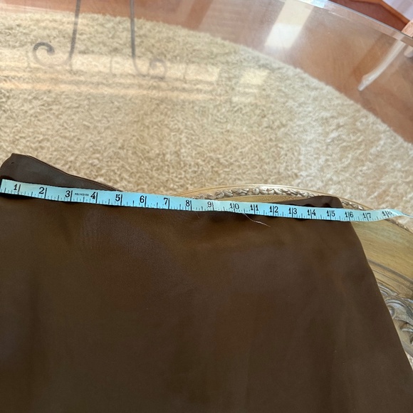 Polo Ralph Lauren 100% Silk Maxi Skirt Olive Green Long Trumpet Minimalist 6 - Picture 12 of 12